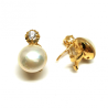 PENDIENTE ORO 18KT PERLA JAPONESA 12MM