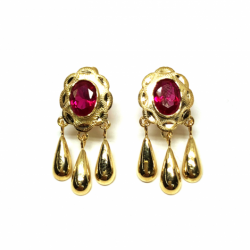 PENDIENTES CUBANA 3 PERILLAS