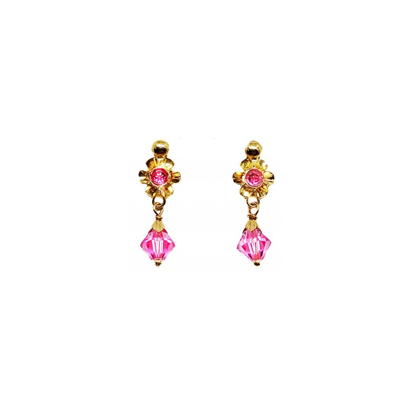 Pendientes arquillo niña oro 18k