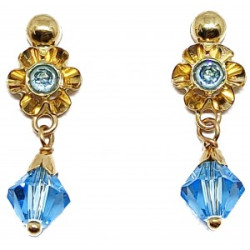 Pendientes arquillo niña oro 18k