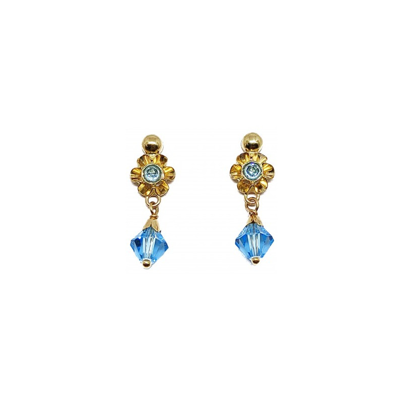 Pendientes arquillo niña oro 18k